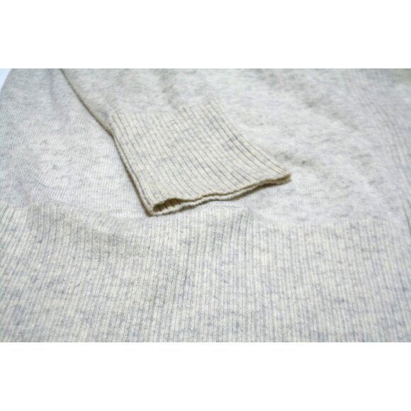 Vince 100% Cashmere Open Front Cardigan Sweater Womens M Cream/Gray Quiet Luxury - Picture 4 of 7